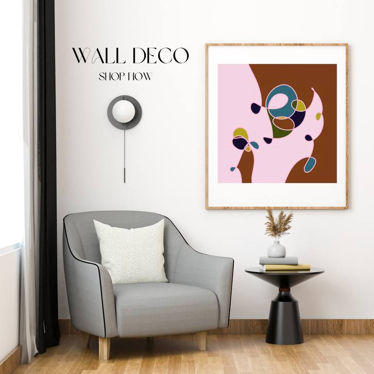 Original Color Field Painting Abstract Drawing by Dalia Bucyte