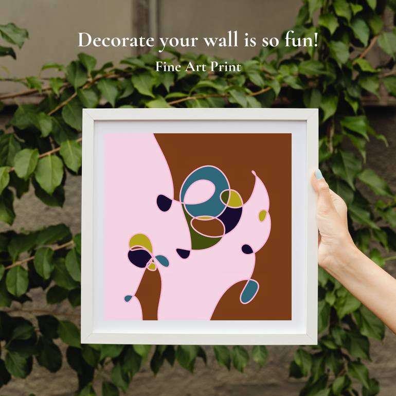 Original Color Field Painting Abstract Drawing by Dalia Bucyte