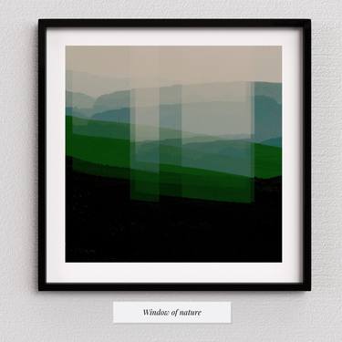 Original Color Field Painting Landscape Photography by Dalia Bucyte