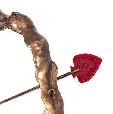 Original Surrealism Love Sculpture by Laszlo Ludens Poos