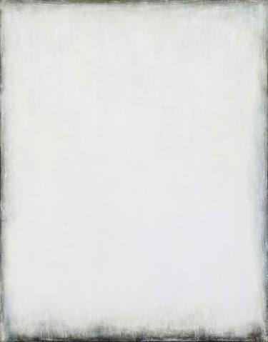 White Abstract Painting. White Poems. Zen Study. Extra Large thumb