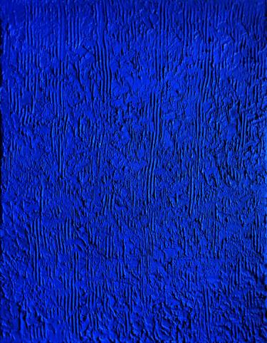 Homage to Yves Klein. Monochrome Blue. Blue Textured thumb