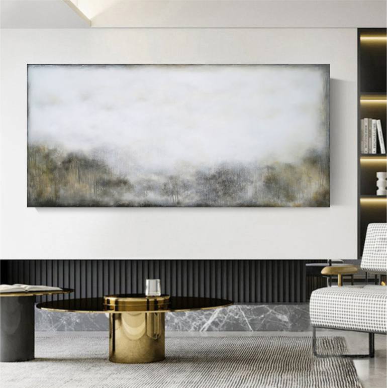 Original Abstract Painting by Leon Grossmann