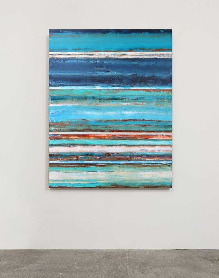Original Abstract Expressionism Abstract Painting by Leon Grossmann