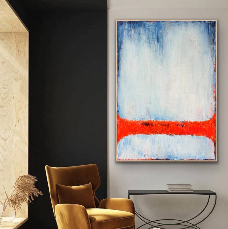 Original Abstract Painting by Leon Grossmann