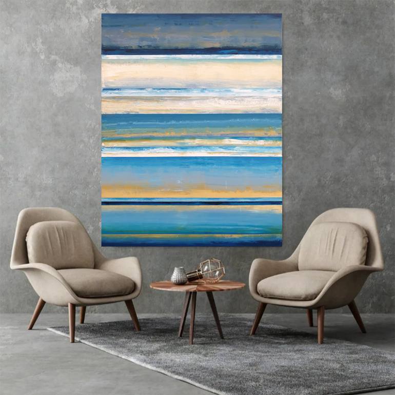 Original Abstract Expressionism Abstract Painting by Leon Grossmann