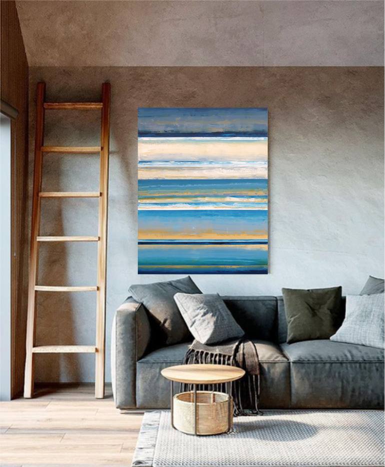 Original Abstract Expressionism Abstract Painting by Leon Grossmann