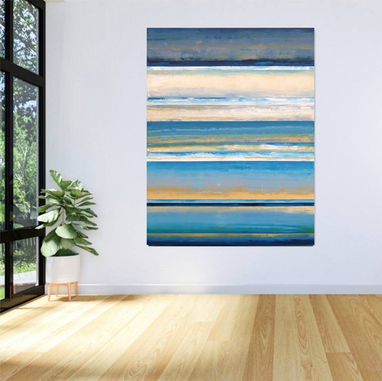 Original Abstract Expressionism Abstract Painting by Leon Grossmann