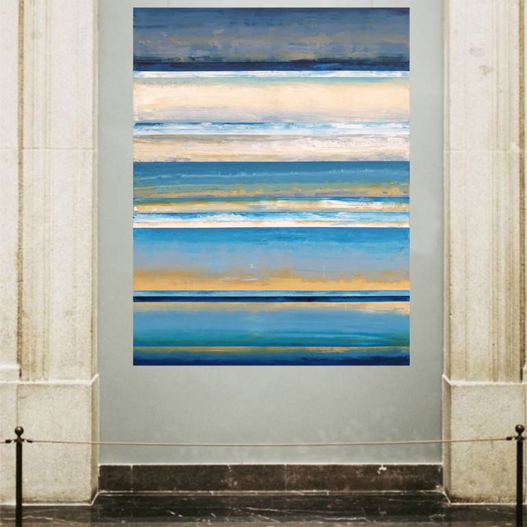 Original Abstract Expressionism Abstract Painting by Leon Grossmann