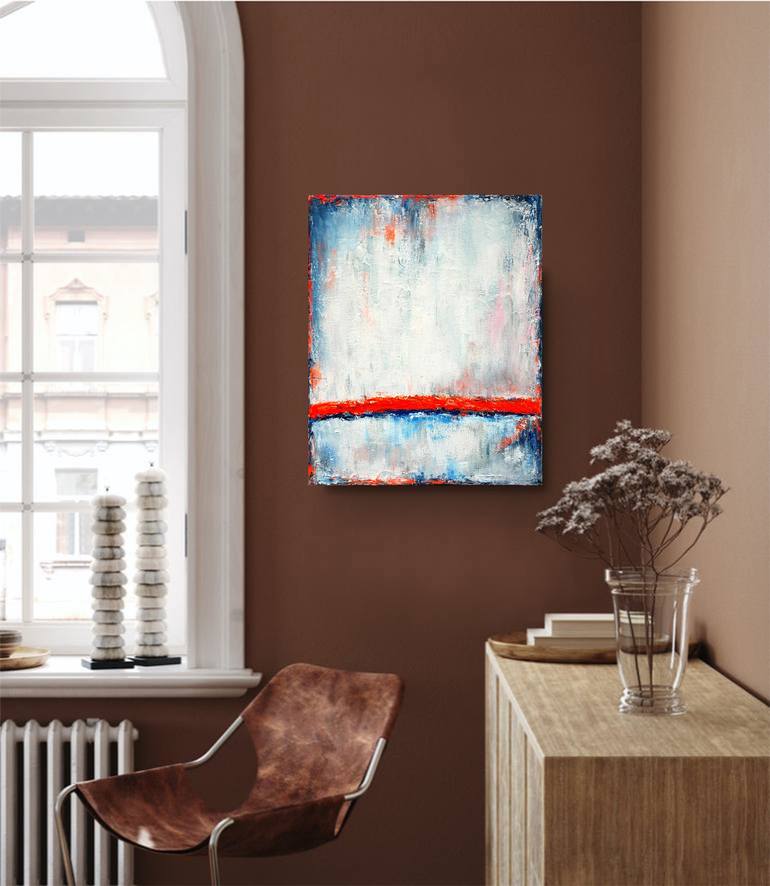 Original Abstract Expressionism Abstract Painting by Leon Grossmann