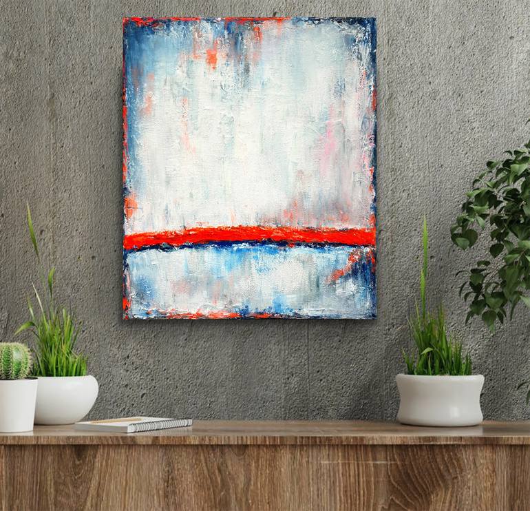 Original Abstract Expressionism Abstract Painting by Leon Grossmann