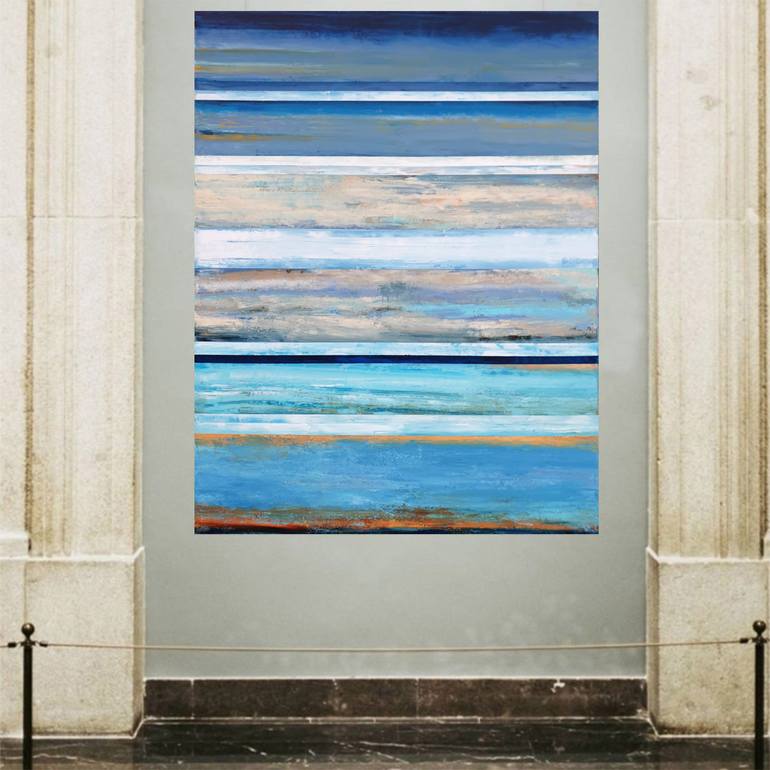 Original Art Deco Abstract Painting by Leon Grossmann