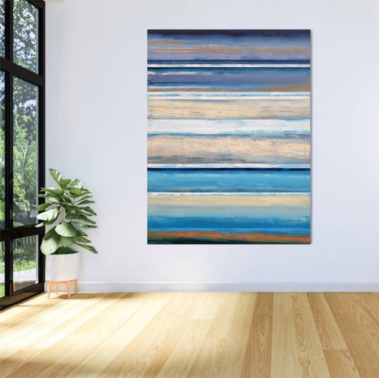 Original Art Deco Abstract Painting by Leon Grossmann