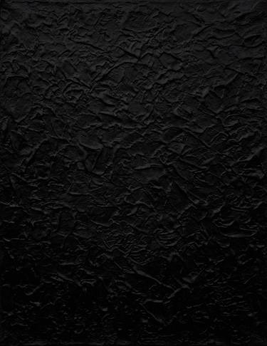 Monochrome Black Painting, Homage to Pierre Soulages thumb