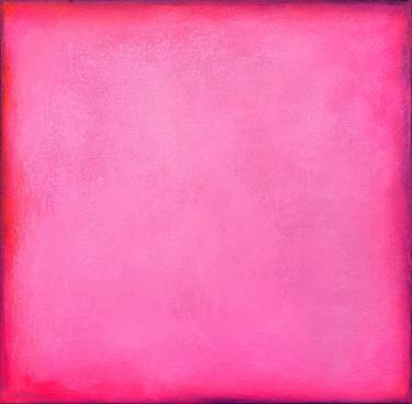 Neon Pink Abstract Painting, Pink Passion, Neon Colors thumb