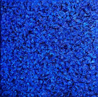 Blue Abstract Painting, Homage to Yves Klein,Blue Square Abstract thumb