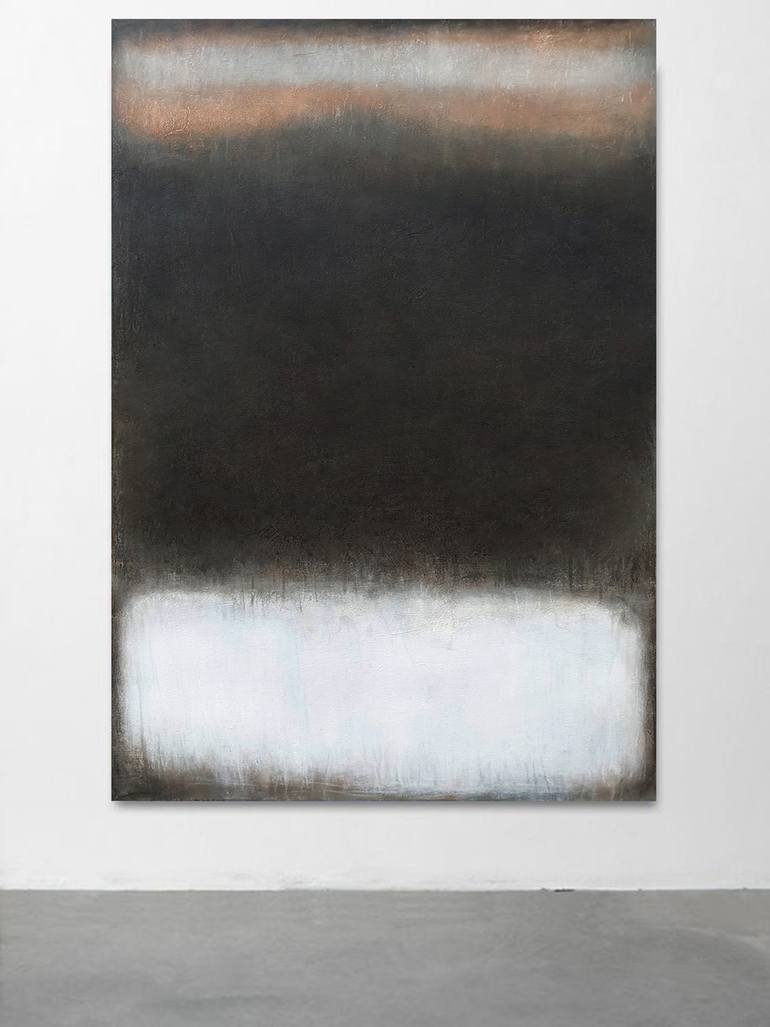 Original Abstract Expressionism Abstract Painting by Leon Grossmann