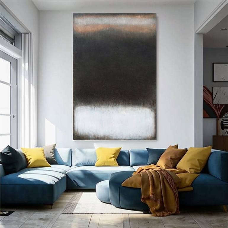 Original Abstract Expressionism Abstract Painting by Leon Grossmann