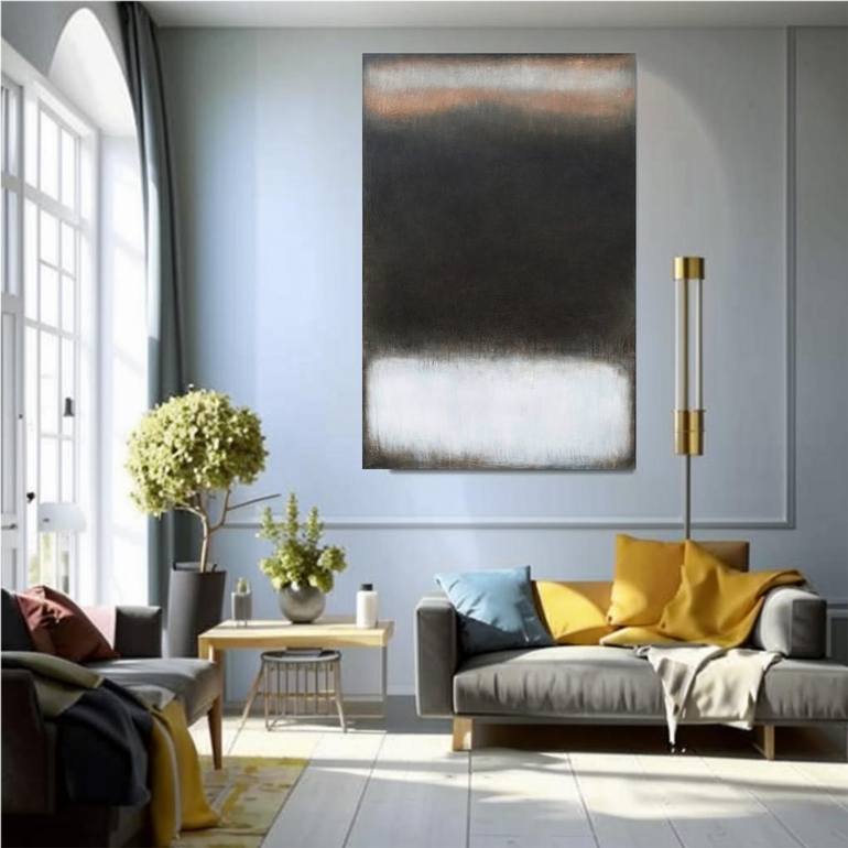 Original Abstract Expressionism Abstract Painting by Leon Grossmann