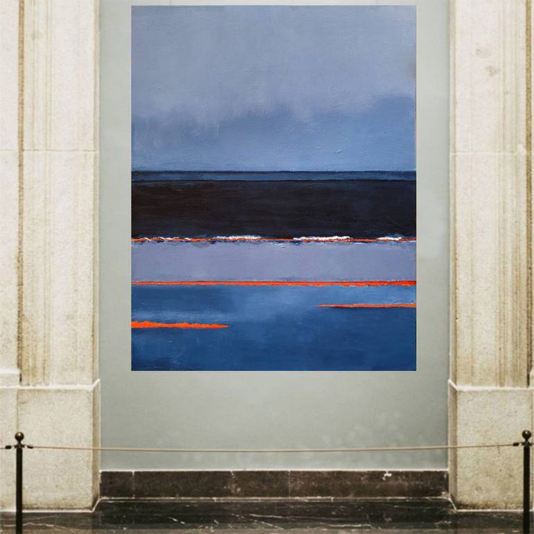 Original Art Deco Abstract Painting by Leon Grossmann