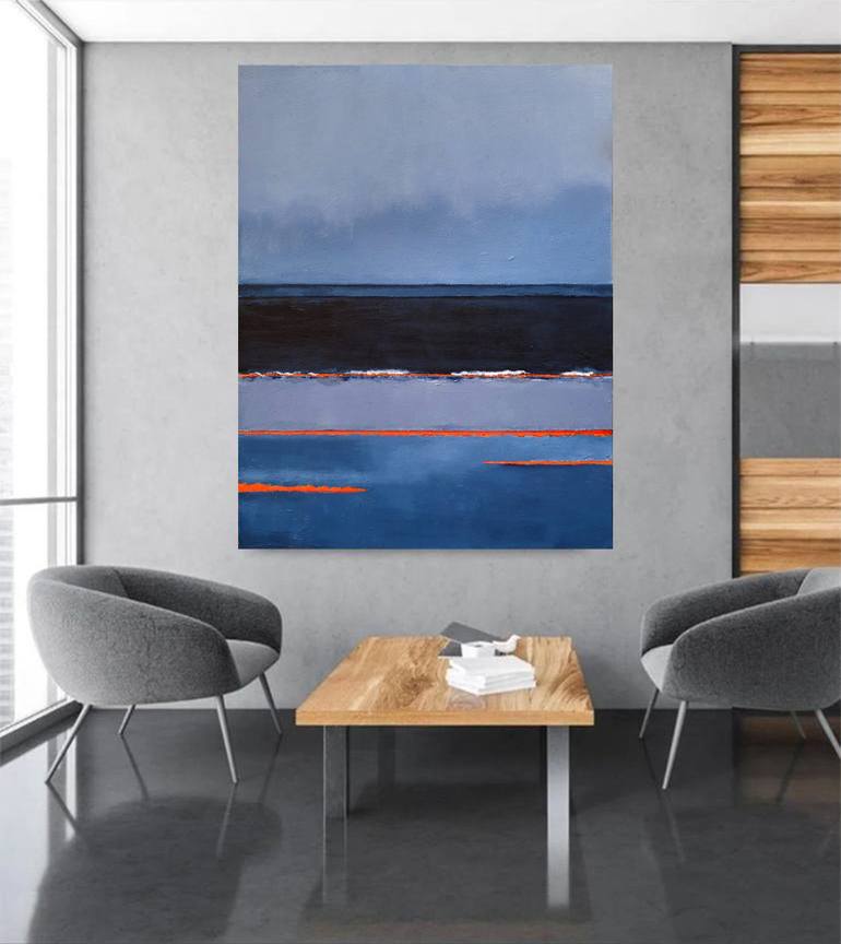 Original Art Deco Abstract Painting by Leon Grossmann