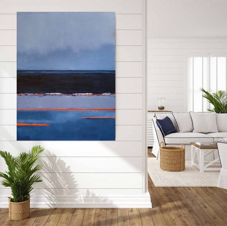 Original Art Deco Abstract Painting by Leon Grossmann