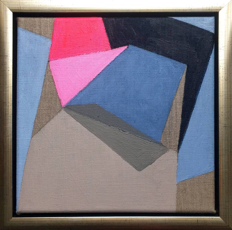 Original Art Deco Abstract Painting by Leon Grossmann