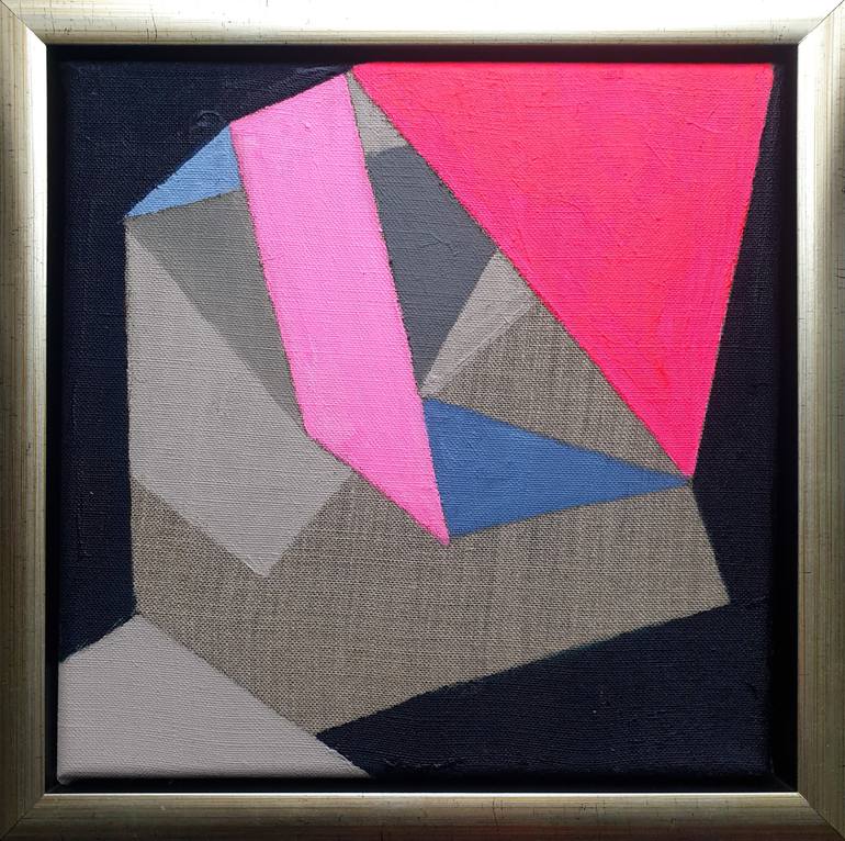 Original Art Deco Abstract Painting by Leon Grossmann