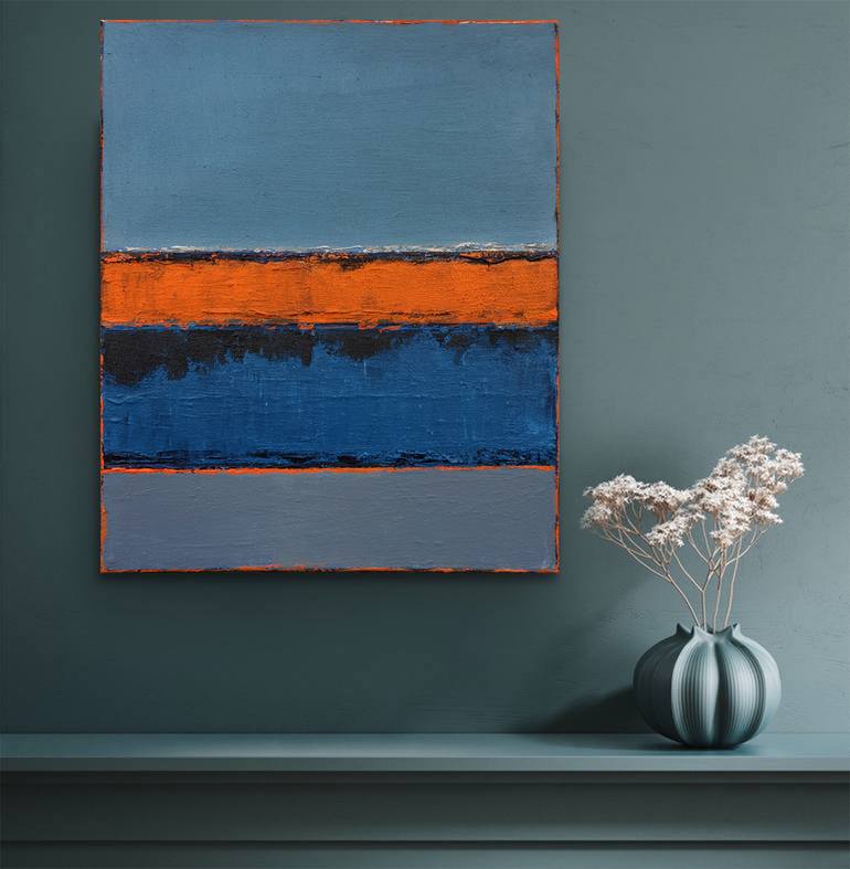 Original Art Deco Abstract Painting by Leon Grossmann