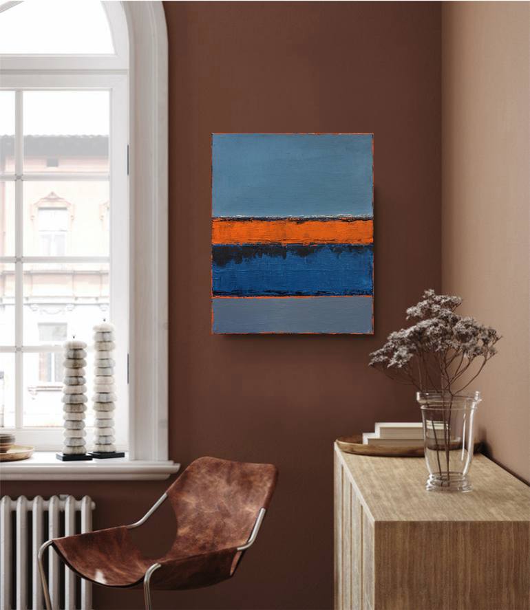 Original Art Deco Abstract Painting by Leon Grossmann