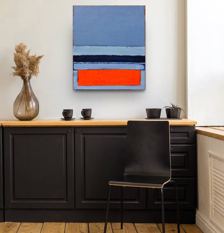 Original Art Deco Abstract Painting by Leon Grossmann