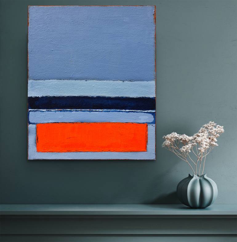 Original Art Deco Abstract Painting by Leon Grossmann