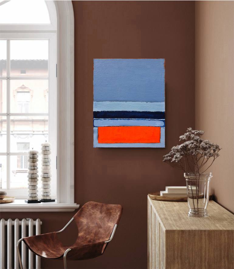 Original Art Deco Abstract Painting by Leon Grossmann