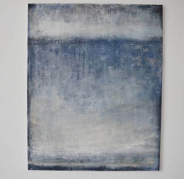 Original Abstract Beach Painting by Leon Grossmann