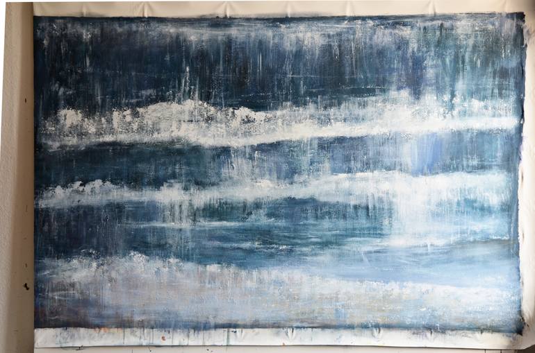 Original Abstract Expressionism Abstract Painting by Leon Grossmann