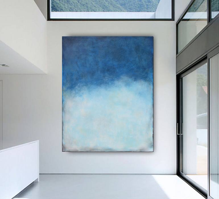 Original Abstract Expressionism Abstract Painting by Leon Grossmann