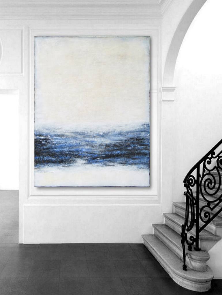 Original Abstract Expressionism Abstract Painting by Leon Grossmann