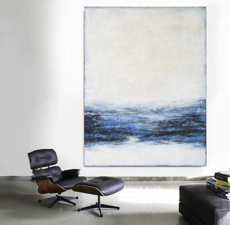 Original Abstract Expressionism Abstract Painting by Leon Grossmann