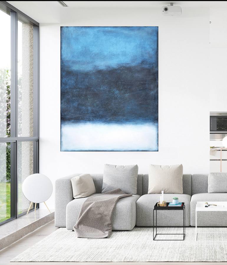 Original Abstract Expressionism Abstract Painting by Leon Grossmann