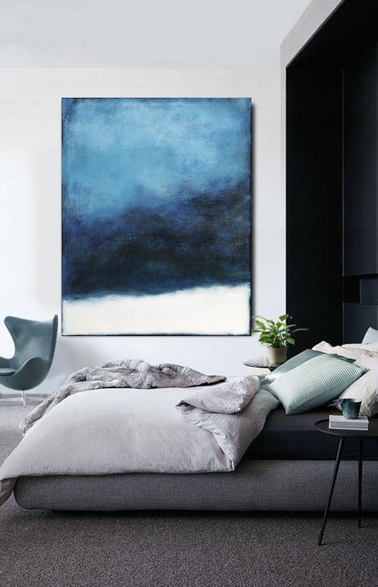 Original Abstract Expressionism Abstract Painting by Leon Grossmann