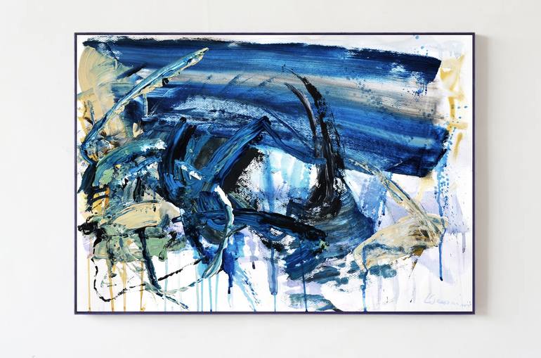 Print of Abstract Expressionism Abstract Paintings by Leon Grossmann