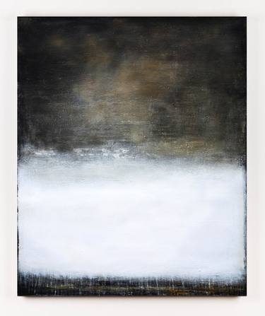Brown White Abstract Painting, Homage to Rothko, Meditative thumb