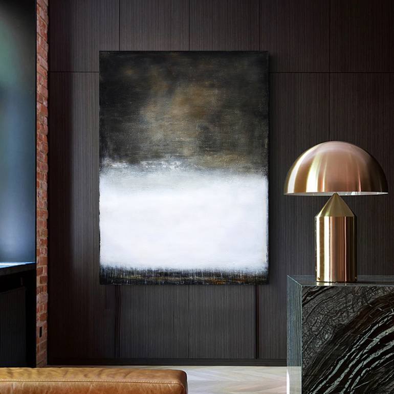 Original Abstract Expressionism Abstract Painting by Leon Grossmann