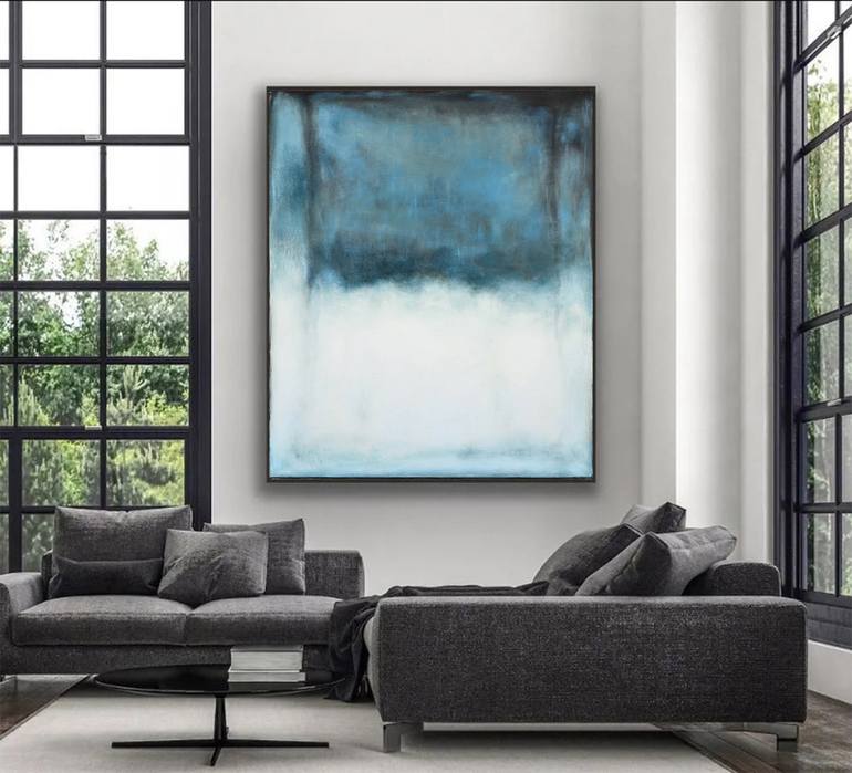 Original Abstract Expressionism Abstract Painting by Leon Grossmann