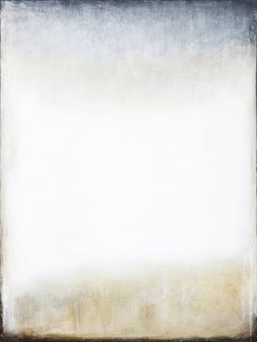 Grey White Abstract Painting. Homage to Rothko.Meditative thumb