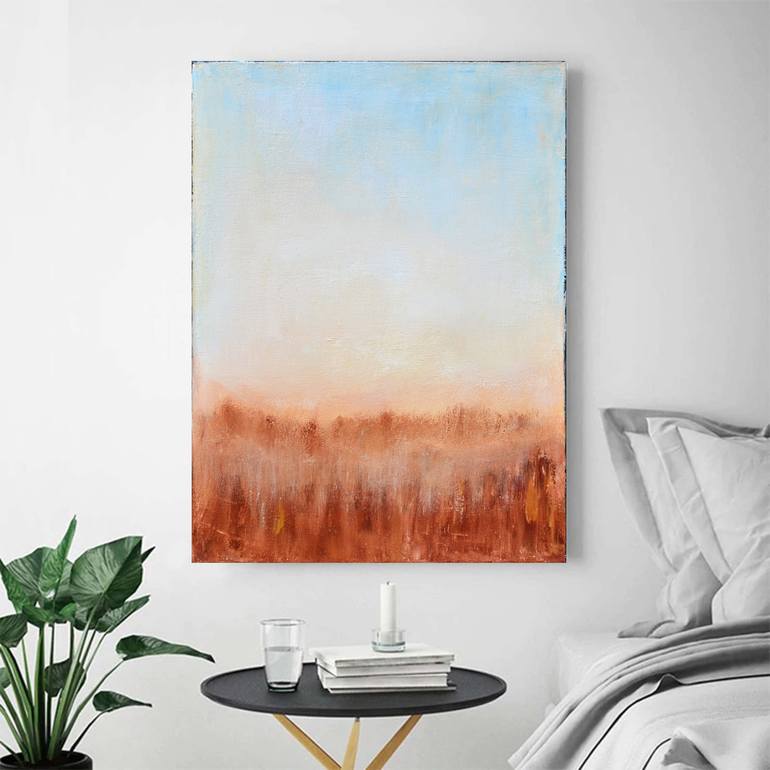 Original Abstract Expressionism Abstract Painting by Leon Grossmann
