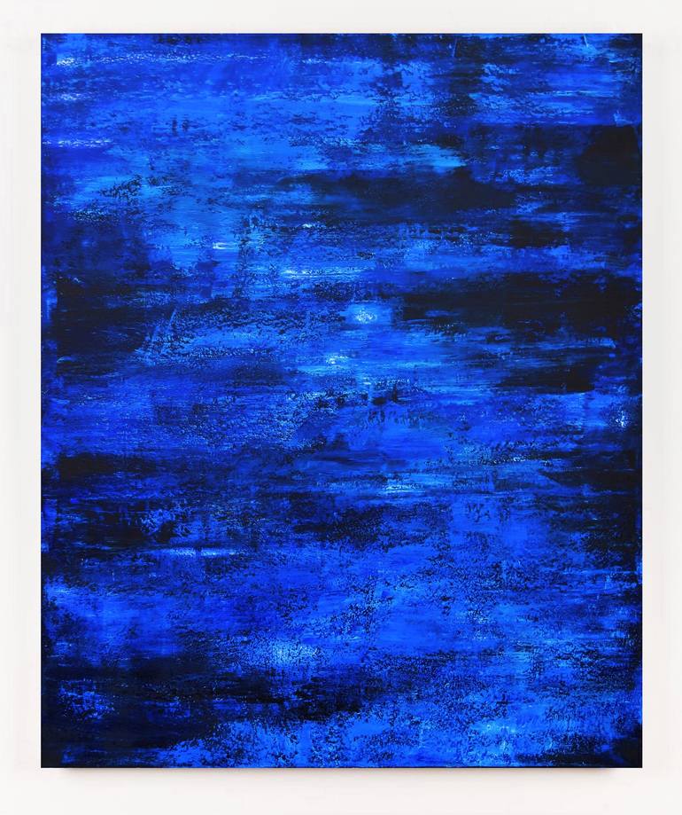 Homage To Yves Klein Blue Abstract Painting By Leon Grossmann   7940784 HSC00923 7 