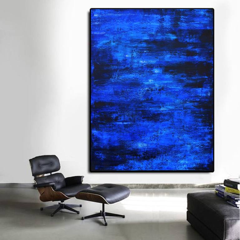 Original Abstract Painting by Leon Grossmann