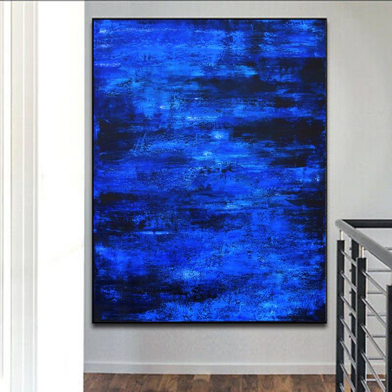 Original Abstract Expressionism Abstract Painting by Leon Grossmann