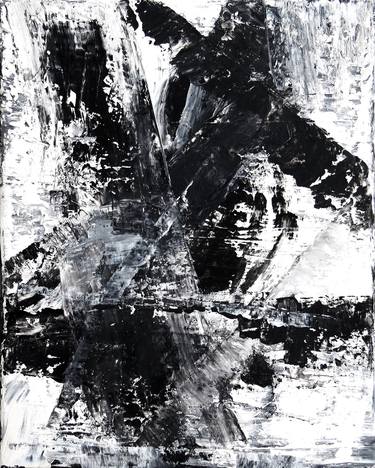 Saatchi Art Artist Leon Grossmann; Paintings, “Black and White Abstract” #art